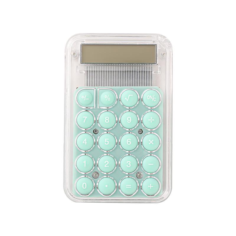 Colorful Mini Transparent Cartoon Calculator - High Value Office & Student Stationery