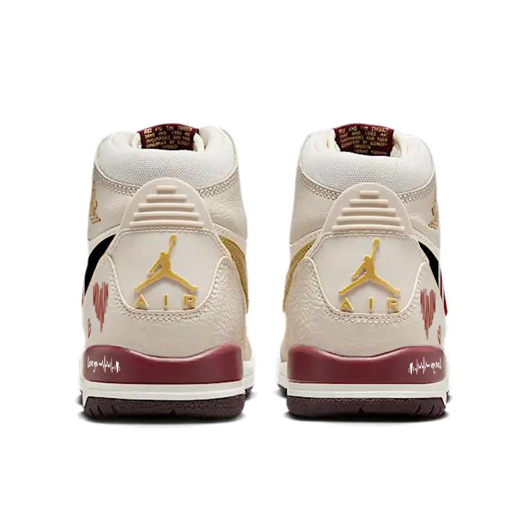 Jordan Legacy 312 Love Confession, Heartbeats Of Love Comfortable Cushioning Slip Resistant Abrasion Resistant IB4914-161(Team56-)