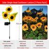 Sonnenblumen-Solarleuchte: Wasserdichte Outdoor Garten- & Balkon-Atmosphärenleuchte