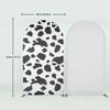 86x200cm Print Arch Cover Spandex Fitted Backdrop for Cow Theme Photo Background Birthday Party Baby Shower Wedding Decorations
