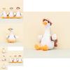 Cute White Goose Plush Toy Keychain Cartoon Duck Doll Backpack Accessory