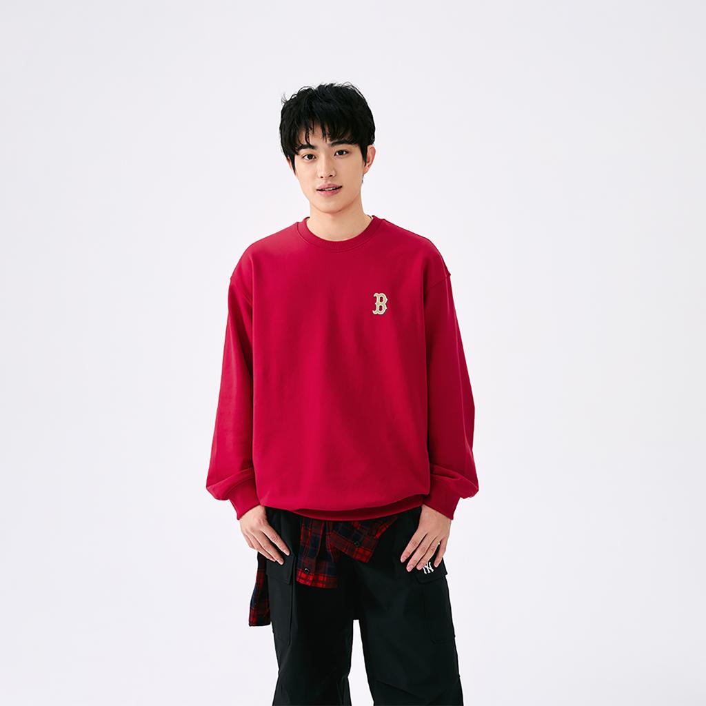 New MLB Boston Red Sox Sweatshirt Unisex Deep Red 3AMTQ0151-43RDD
