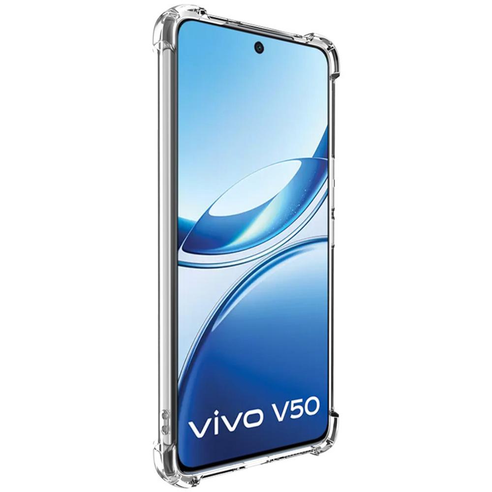 IMAK UX-4 Series For Vivo V50e 5G/V50 5G Case Straight Frame Four Corner Shockproof Clear TPU Cover