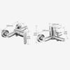 304 Stainless Steel Bathroom Faucet Shower Black Silver Faucet Wall Mounted Bathtub Shower Mixer Tap Shower Faucet Mixer Taps