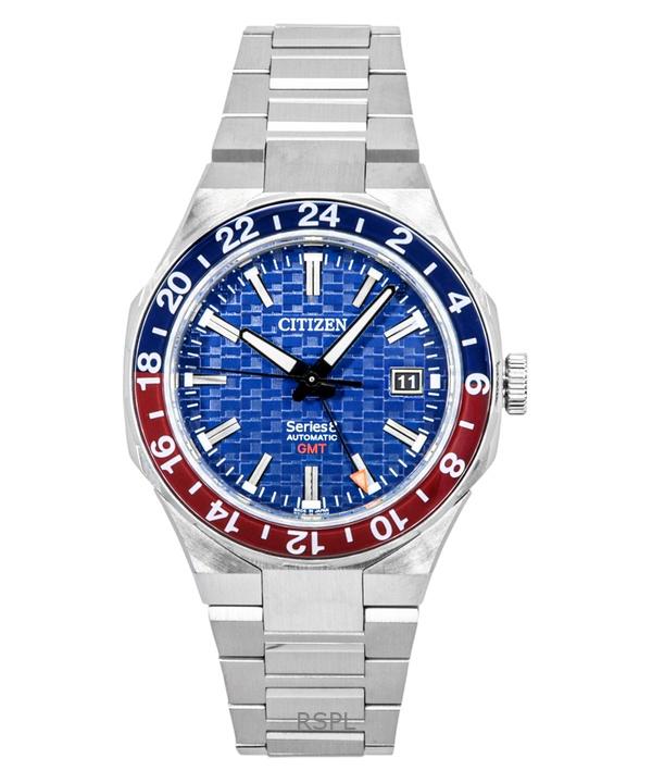 

Мужские часы Citizen Series 8 880 GMT из нержавеющей стали с синим циферблатом, автоматические, NB6030-59L, 100 м синий