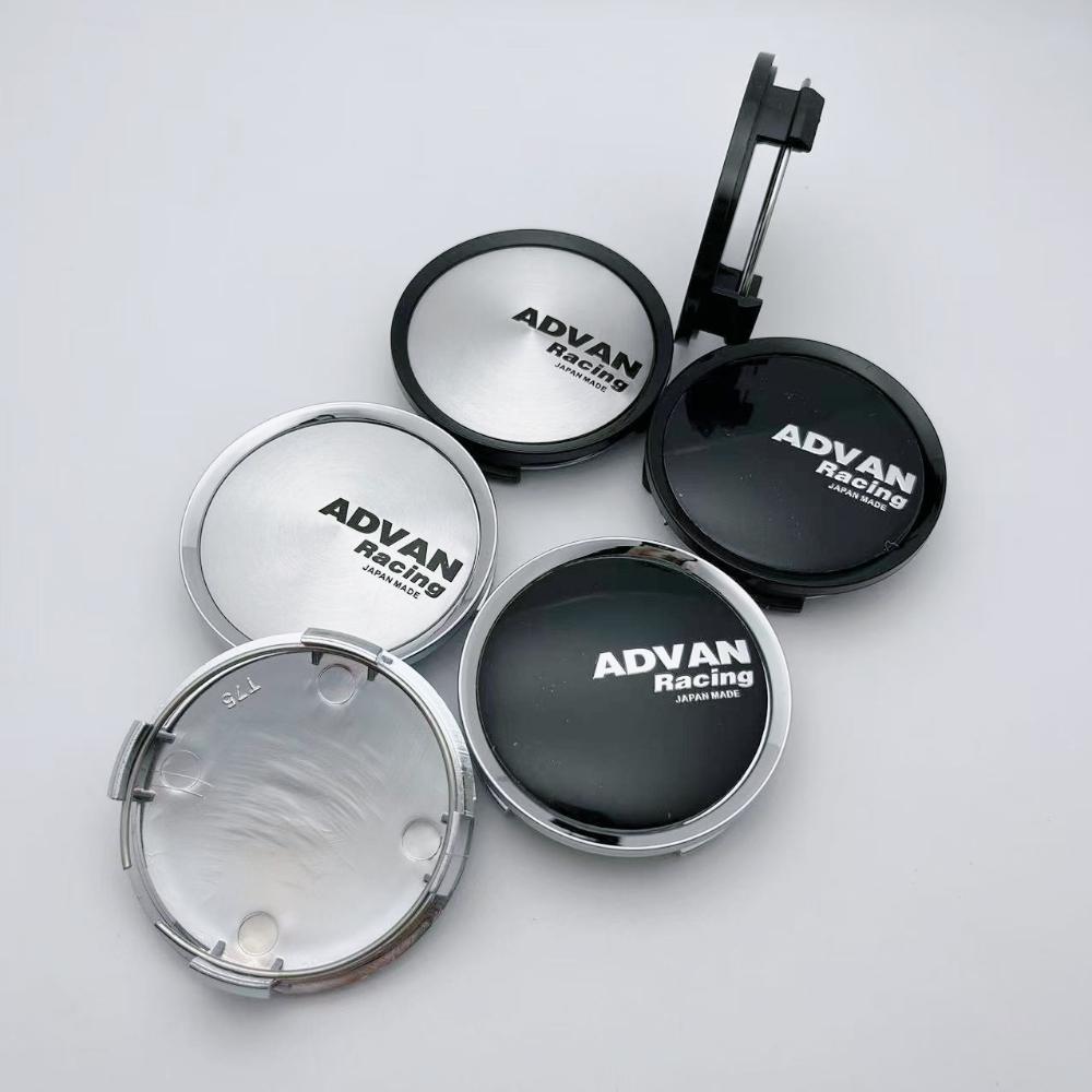 4pcs 74mm Advan Racing Logo Emblem Badge Car Wheel Center Caps Wheel Hub Dust Cover Rim Hubcaps Replace Styling Car Accessories