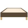 Vidaxl Bed Frame Without Mattress, Dark Brown, 90X200 Cm, Fabric