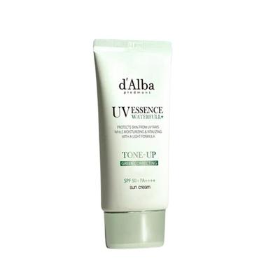 Green Tone-Up Sunscreen SPF50+ PA++++ Color Correcting UV Protection Sun Cream 50ml X2 Set