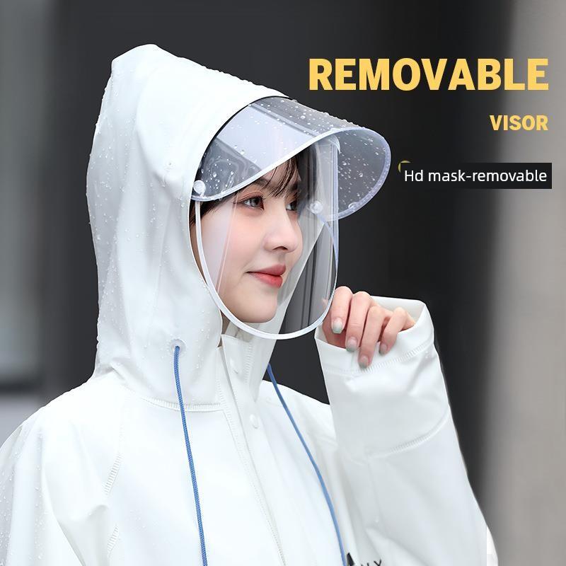 Raincoat and Rain Pants Set for Women, Reflective Waterproof Workwear, Separate Pieces for Cycling, Heavy Rain Protection, Electric Vehicle Raincoat