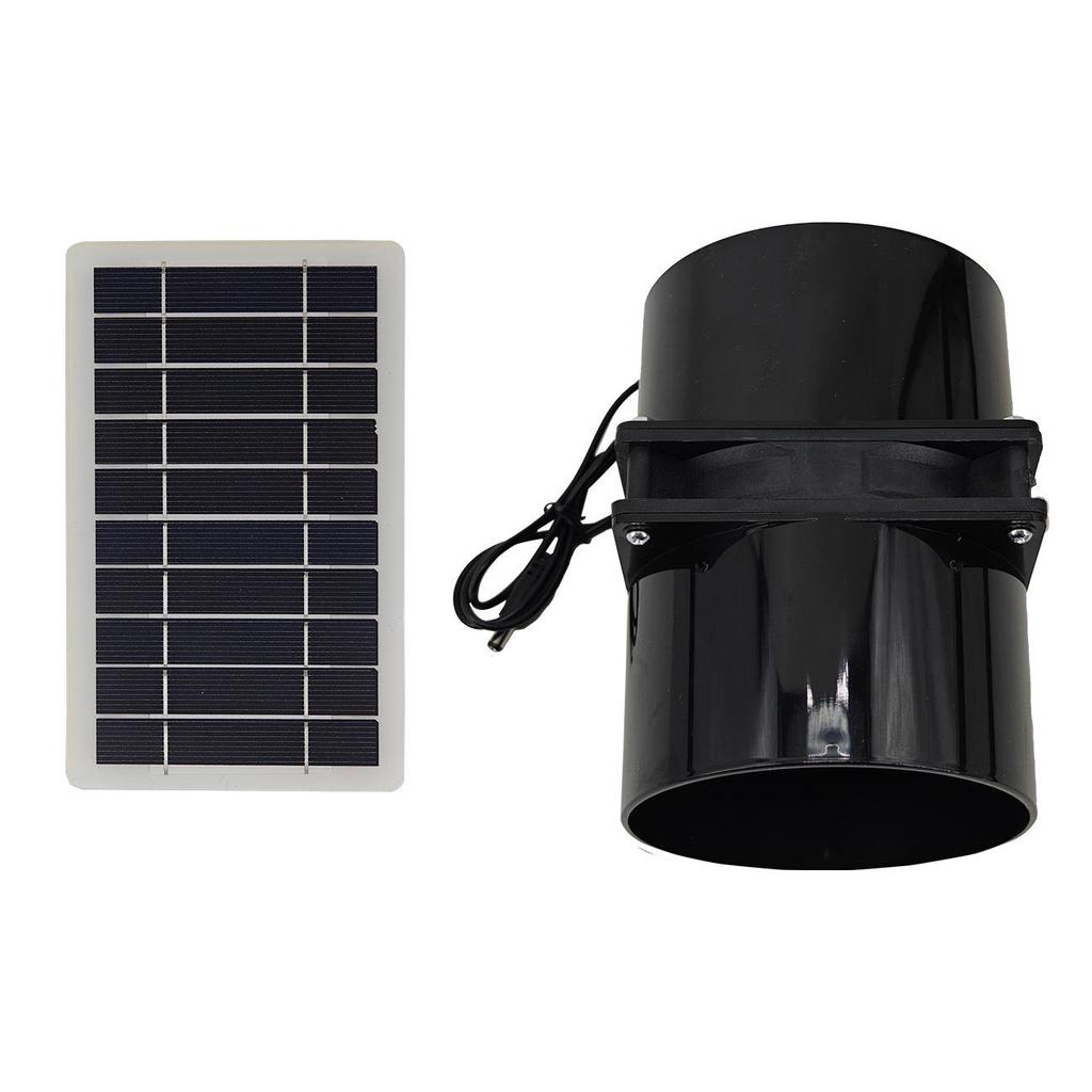 12V 10W Waterproof Dual Flange Solar Exhaust Fan for Camping & Greenhouses