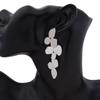Long Exaggerated Hanging Earrings for Women Multi-layers Irregular Metal Piece Pendants Drop Earrings