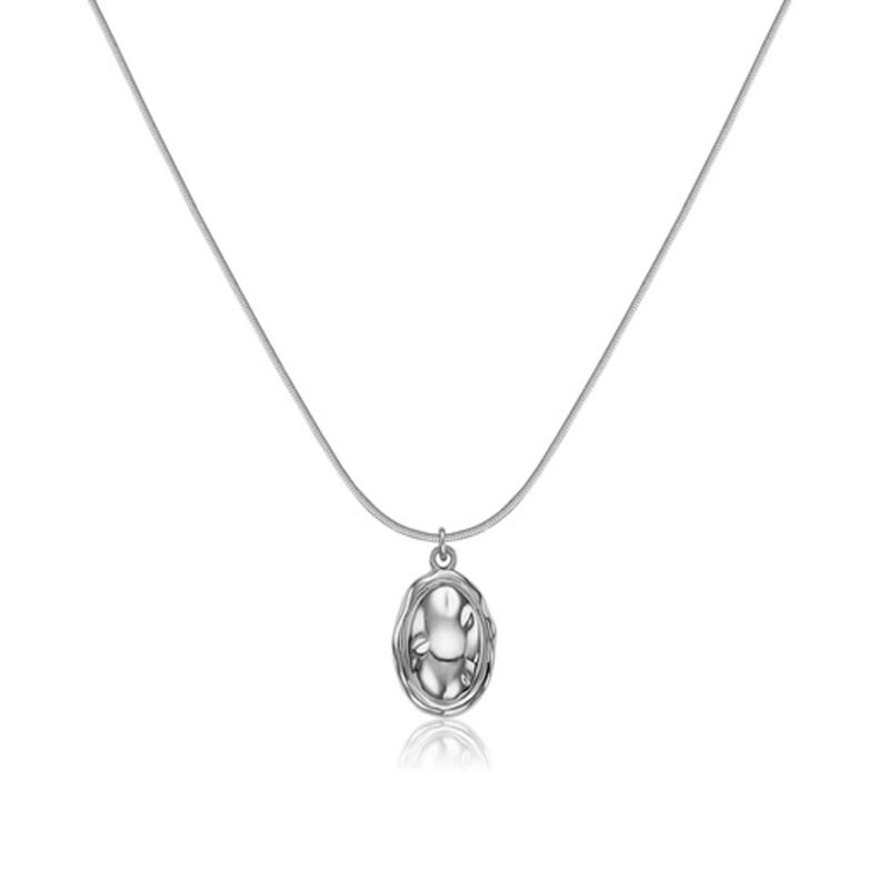 TOU [Silver925] NC010 Hammer Frame Necklace