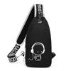 Single Night Glow Damen Umhängetasche, Herren Brusttaschen Studenten Sport Laufen Bauchtasche, Verstellbare Schultergurte