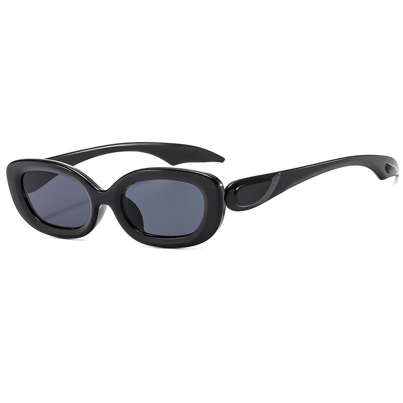 Protective Glasses New Fashion Small Frame Glasses Popular Oval Sunglasses Personality Ins Style Unique Leg Sun Glasses Uv400