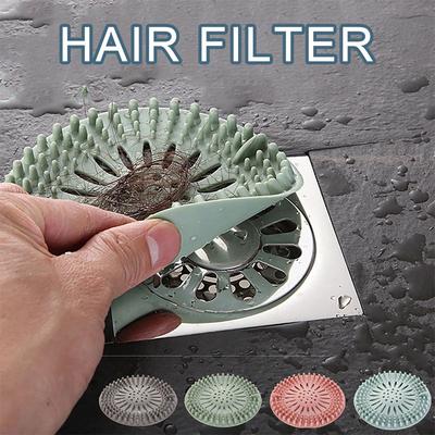 Sewer Filter Hair Floor Drain Bathroom Anti Hair Kitchen Toilet Bathroom Cover Magic Tool Sink Anti Clogging