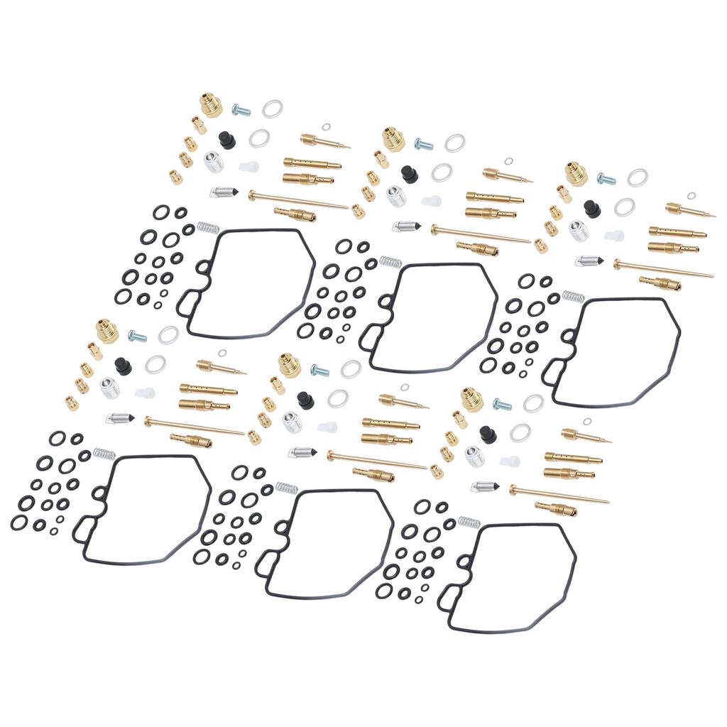 6 Zestawów Motocyklowy Zestaw Naprawczy Gaźnika Profesjonalny Zamiennik dla CBX1000 CBX1050 1978‑1983