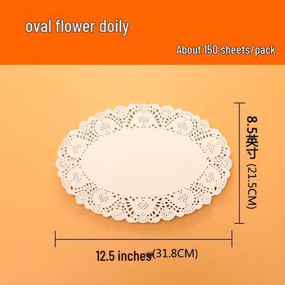 Lace Edged Oil Absorbent Paper Liners