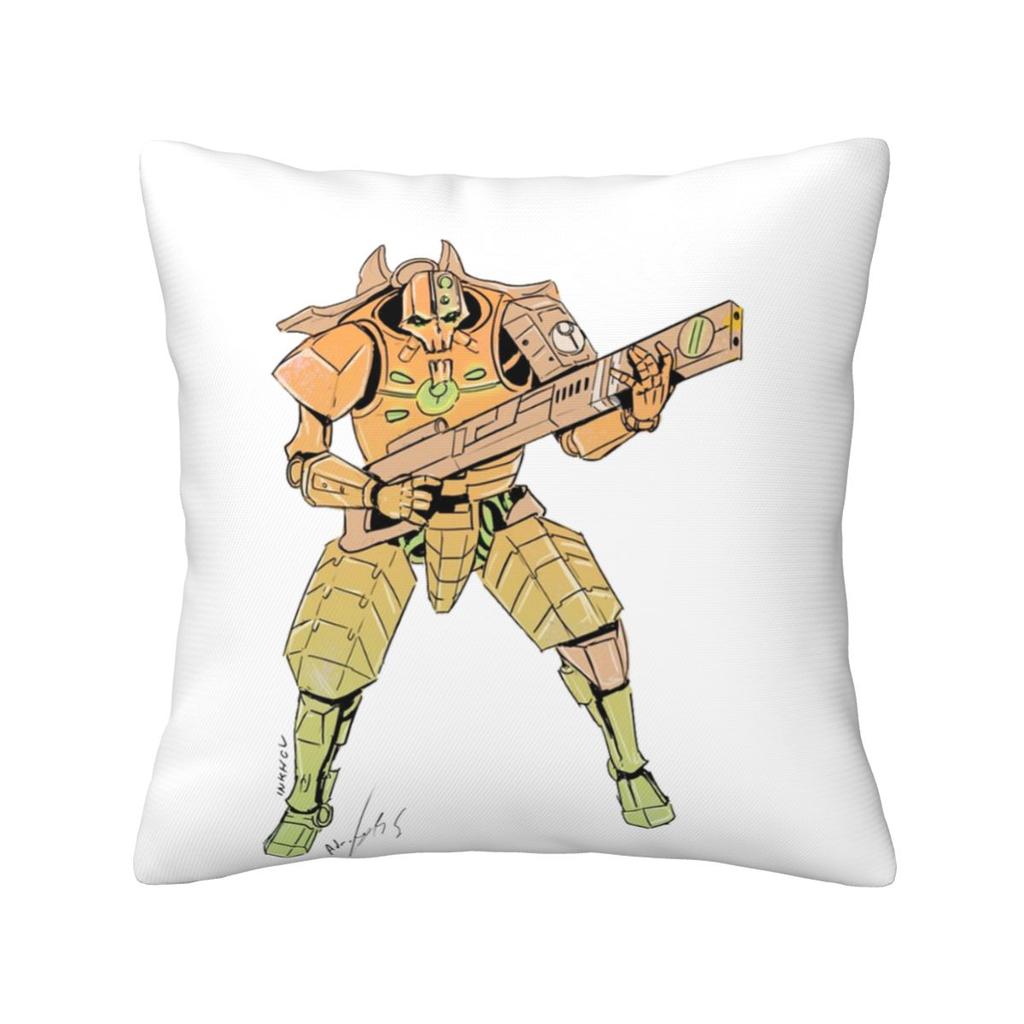 Necron With Tau Armor Square Pillowcase Pillow Cover Cushion Decor Comfort Throw Pillow for Home Car