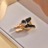 Rhinestone 3D Butterfly Cufflinks Brass Base Button Cover Creative Sleeve Button  Shirt Accessories