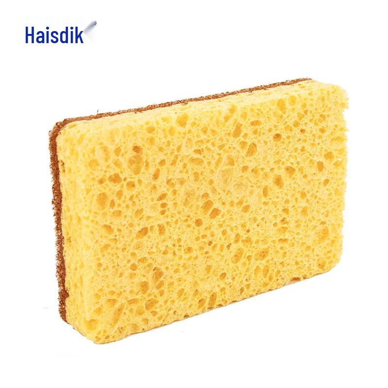 Haisidike Wood Pulp Sponge Scrubber (10-Pack)