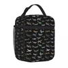 Bestselling Various WW2 Airplanes Office Style Thermal Tote Airport Travel Canvas Lunch Bag