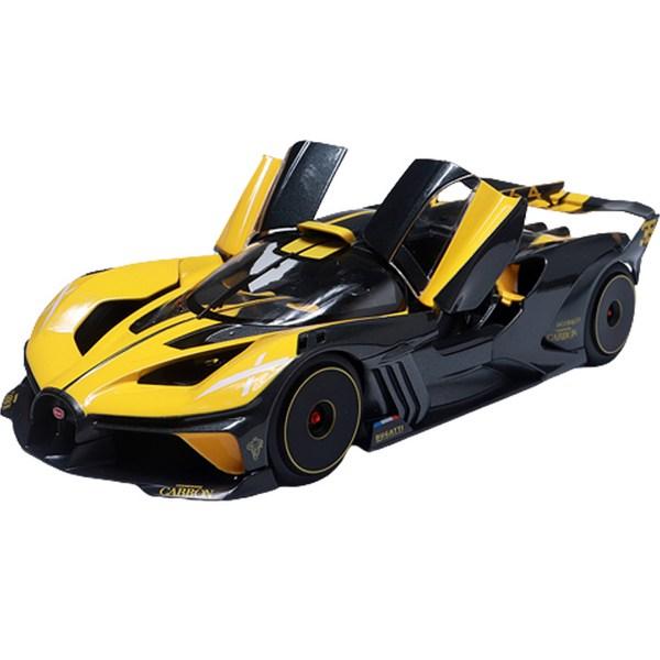 

Brago Bugatti Bolid, литая под давлением модель автомобиля, детская коллекция, желтый черный, популярные корейские игрушки, популярные корейские игрушки
