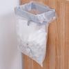 Foldable Trash Bag Holder Wall-Mounted Kitchen Garbage Bag Holder Hanging Organizer Plastic Bag Film Container Dispenser