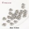 18K Gold Plated Metal Bead Separators For Bracelets,Weave Pattern Beads,Spacer Beads For Jewelry Making DIY Accessories