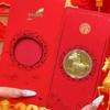 Year of the Horse Gold Coin: Good Luck & Prosperity New Year Gift with Red Envelope