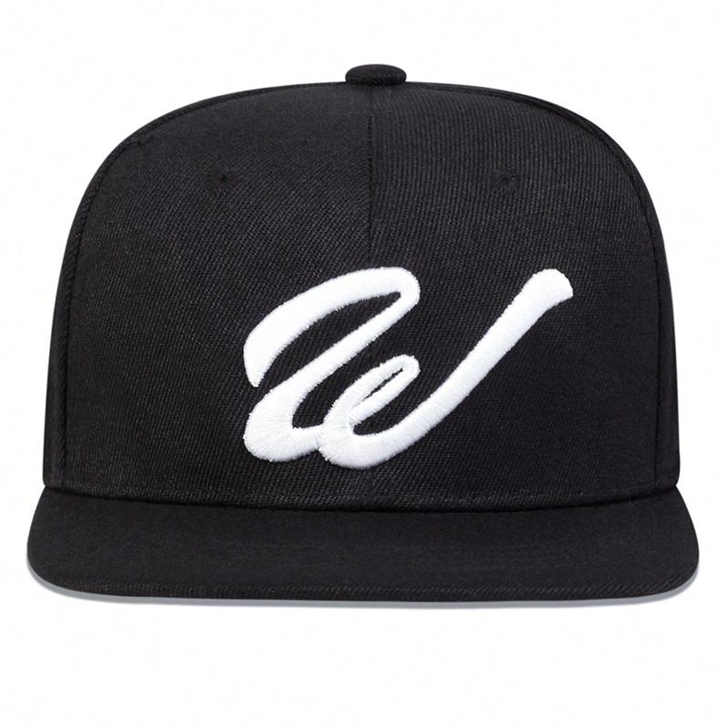 Unisex W Letter Embroidery Hip-hop Hats Spring Autumn Outdoor Adjustable Casual Baseball Caps Sunscreen Hat