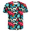 T Shirts Anime Grunge Graffiti 3D Print Summer T Shirt Fashion Kids Men Casual Boys Girls Kawaii Cartoons Round Neck Tshirt Tops