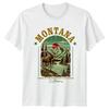 MONTANA Moose Mountain Adventure Travel Mens T-Shirt Womens Tee Graphic Top