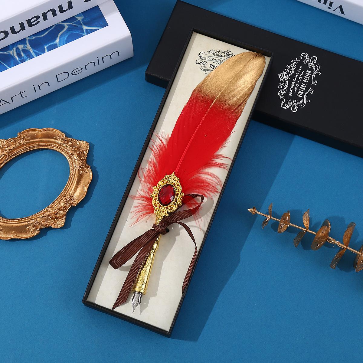 

Ретро Перьевая Ручка Изысканная Подарочная Ручка Креативная Ручка Для Учителя Сезон Выпускных Рождественский Подарок Перьевая Ручка 0.5mm