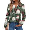 Women's Print Long Sleeve Shirts Elegant Casual Tops Trendy Shirts Tops