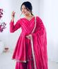 Bollywood Mal Chanderi Salwar Suit Indian Designer Women Salwar Kameez Sharara Set Dress