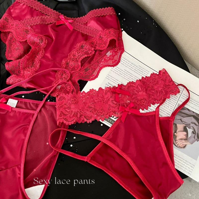 Women's Satin Lace Seamless Sheer Mesh Cotton Crotch Sexy Low Rise Panties