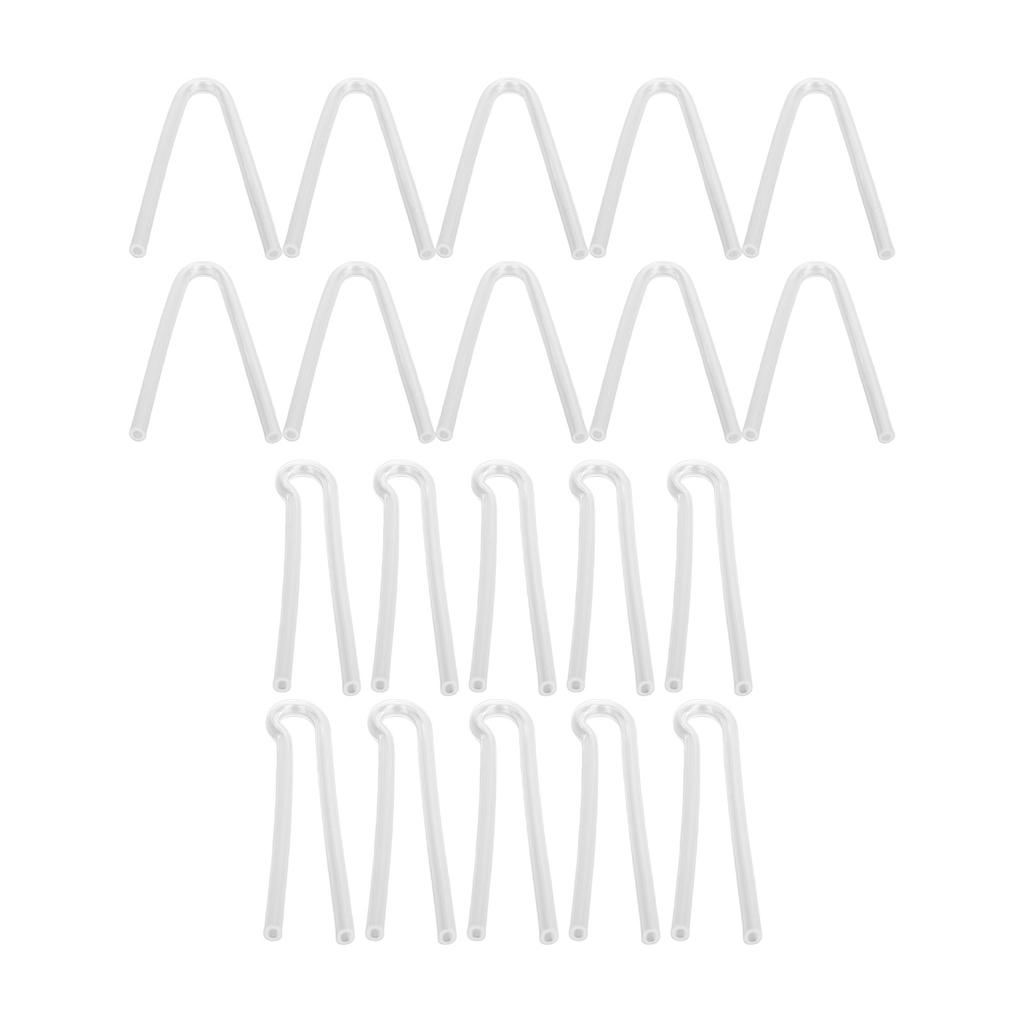 10PCS Sound Aid Tubes Replacement Easy Installation Accessory Silicone Preformed Earmold Tube