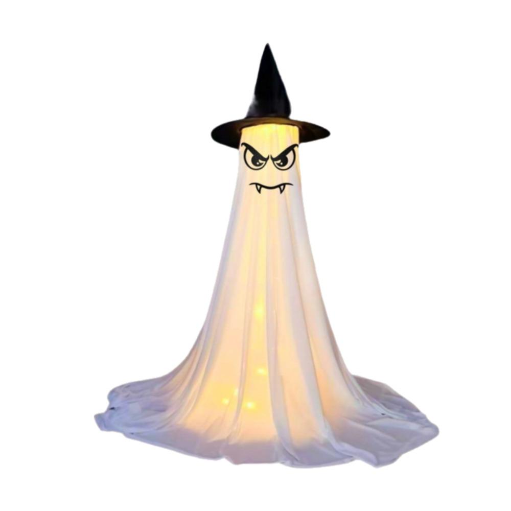 With Witch Hat Halloween Yard Ghost Ornaments Luminous LED Glow Specter Ornament  Outdoor Garden