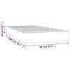 347731 vidaXL Pocket Spring Bed Mattress Dark Green 90x200 Cm Thickness 20 Cm
