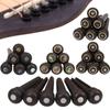 Wooden Acoustic Solid Cone Inlaid Shell Guitar Strings Nail Rosewood Bridge Pins Fret Holder