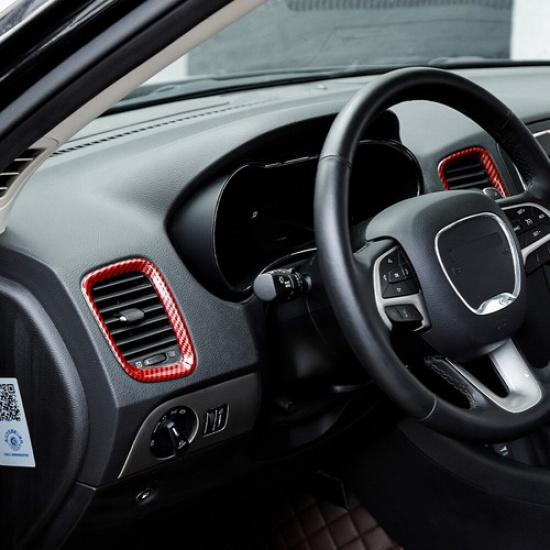 Front Dash Air Condition Vent Bezels Frame Cover Trim for Dodge Durango 2011-20