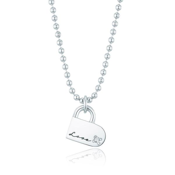 Lloyd Endless Heartline Lettering Necklace Llns22302Sww