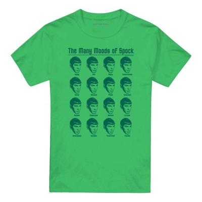 Unisex Adult Many Moods Of Spock T-Shirt