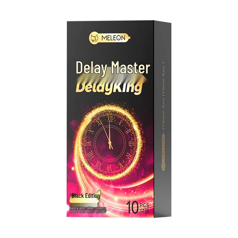 Secret Love Delay King Ribbed Condoms – Long-Lasting, Large Particle, Cat Tongue Texture