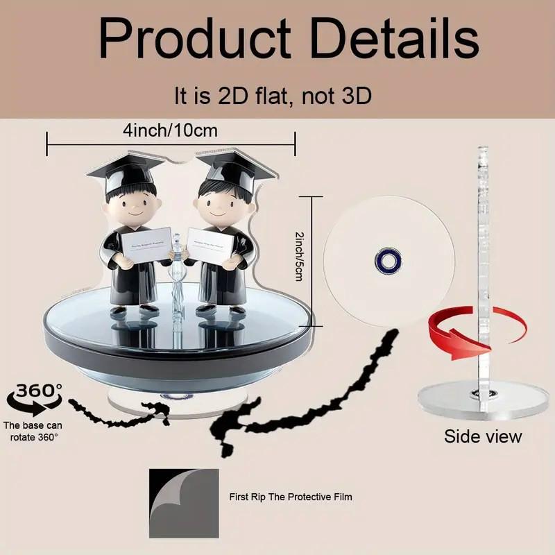 

Acrylic Standees: Girl with Flowers & Boy with Happy Graduation Sign