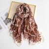 Cross Border New Cotton Linen Scarf Women's Autumn Winter Style Thin Cashew Print Angola Red Shawl Decorative Headscarf
