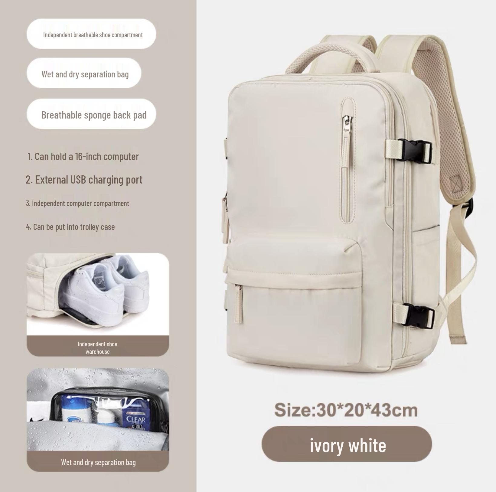 

Unisex Large Capacity Travel & Business Backpack with Laptop Compartment