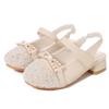 Children's Summer Sandals Chic Rhinestone Girl's High Heel Shoes Fashion Kids Princess Versatile Dress Sandals for Party Wedding