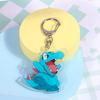 Anime Pokemon Gengar Jigglypuff Totodile Ash Ketchum Squirtle Charmander Acrylic Keychain Car Bag Pendant Gifts 5cm