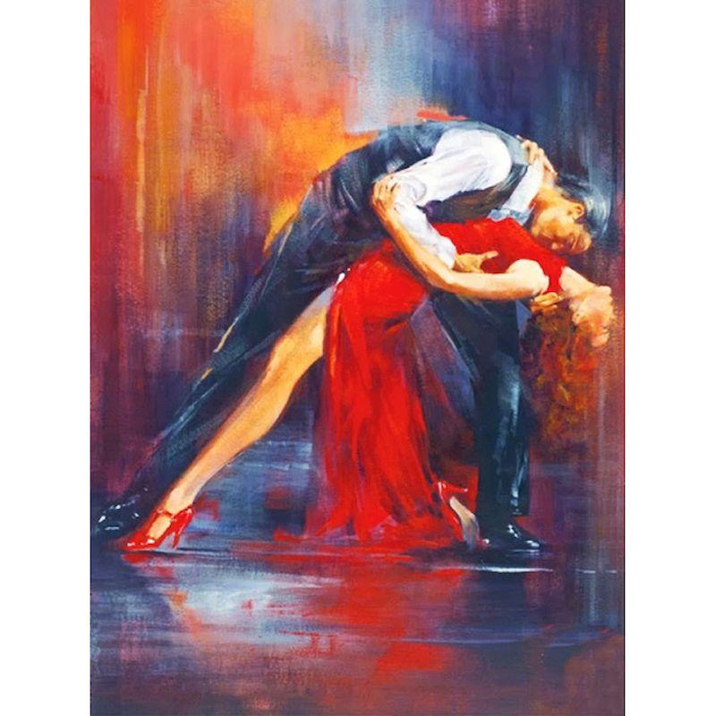 

GATYZTORY 60X75cm Oil Painting By Numbers Dancing Women DIY Paint By Numbers On Canvas Home Decor Frameless Digital Painting 20x30cm No Frame білий